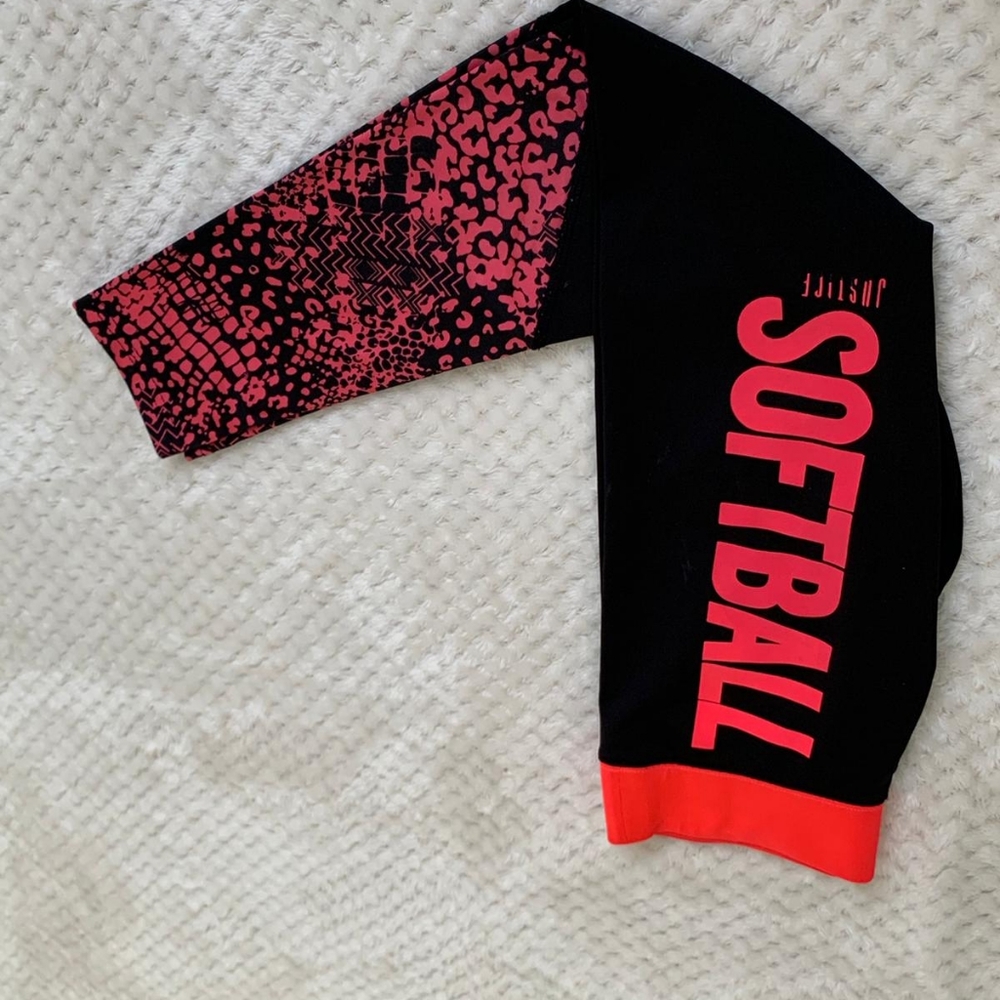 Justice soft ball leggings